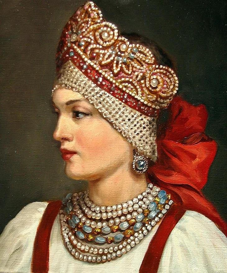 Андрей Алексеевич Шишкин картины кокошник