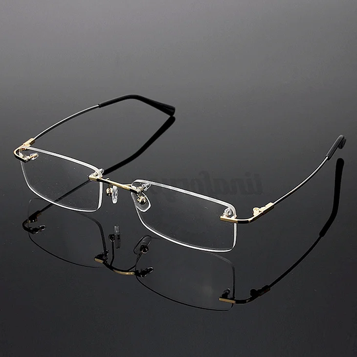 Balenciaga очки 65mm Rectangle Frameless Eyeglasses