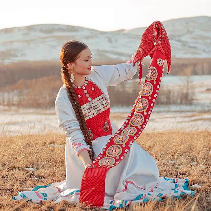 Башкирский национальный костюм кашмау