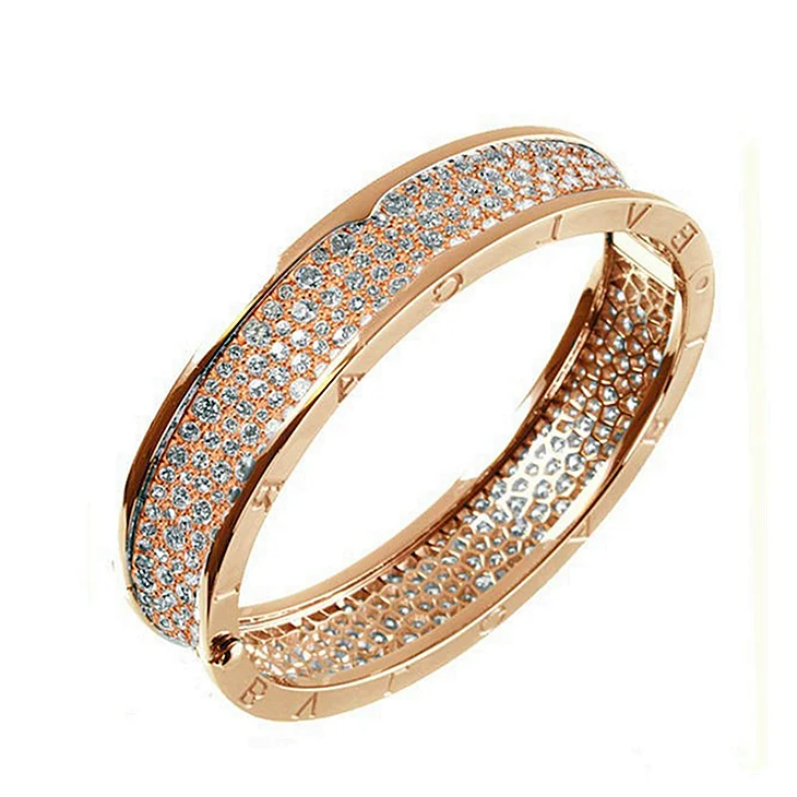 Bvlgari b-zero1 Diamonds Bangle Rose