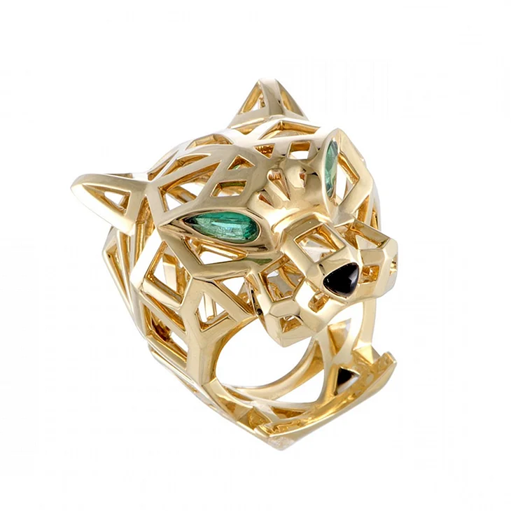 Cartier Panthere Diamond White Gold Openwork Ring