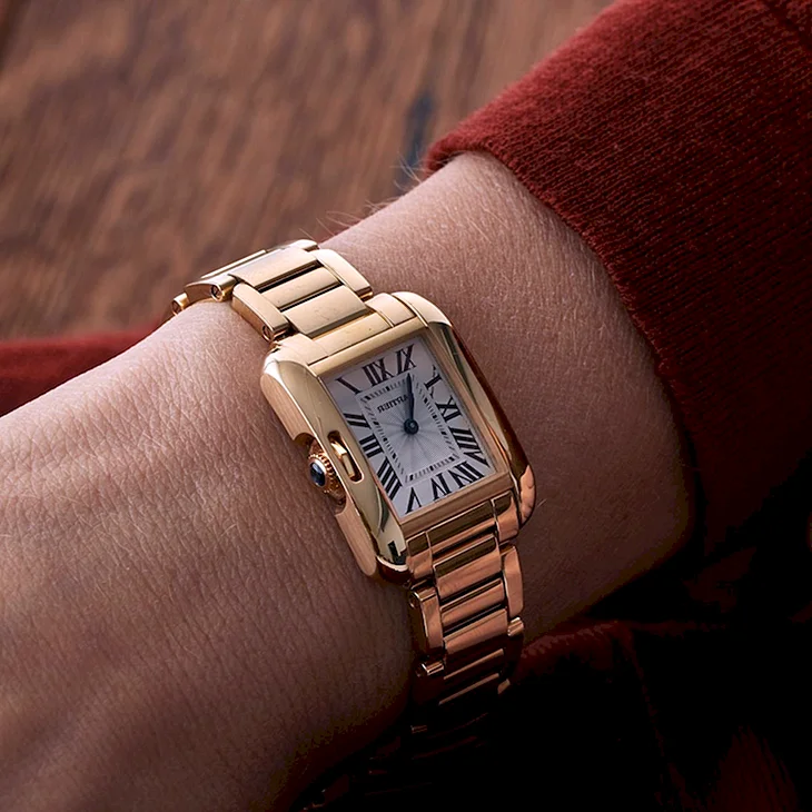 Cartier Tank мужские золотые
