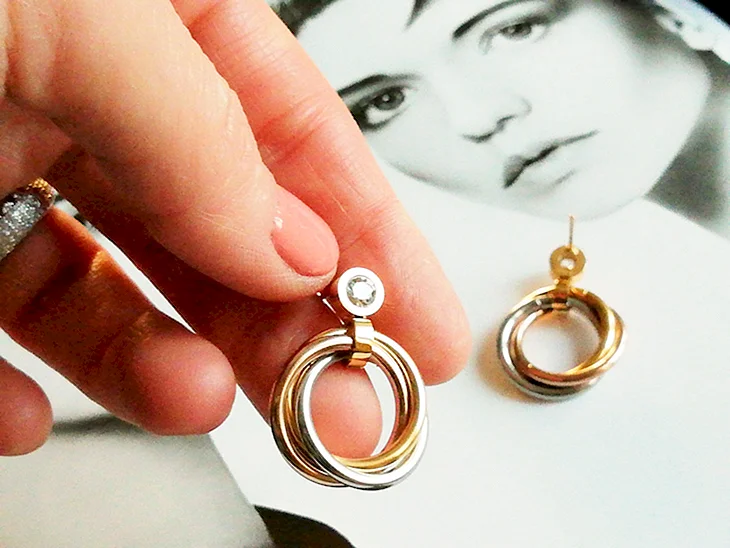 Cartier Trinity серьги