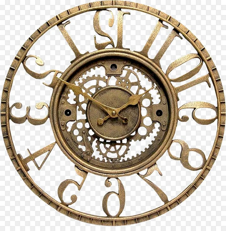 Часы Banjo Clock Gear Wall Antique