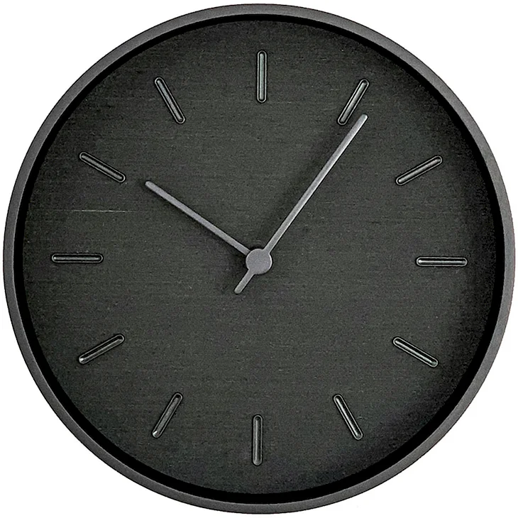 Часы настенные Black Metal Clock (40x40 см) 1285860