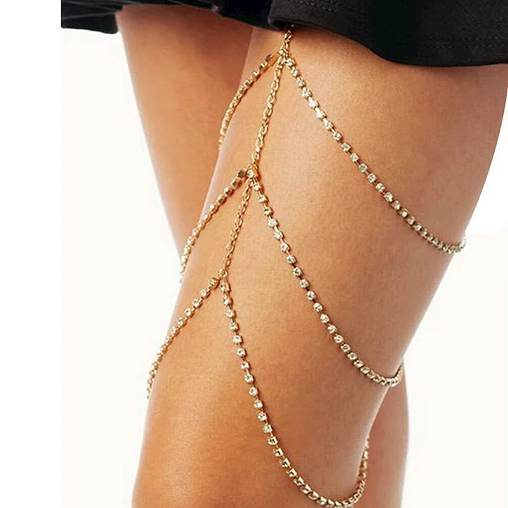 Chilirose цепочка на тело belly body Chain (золото)