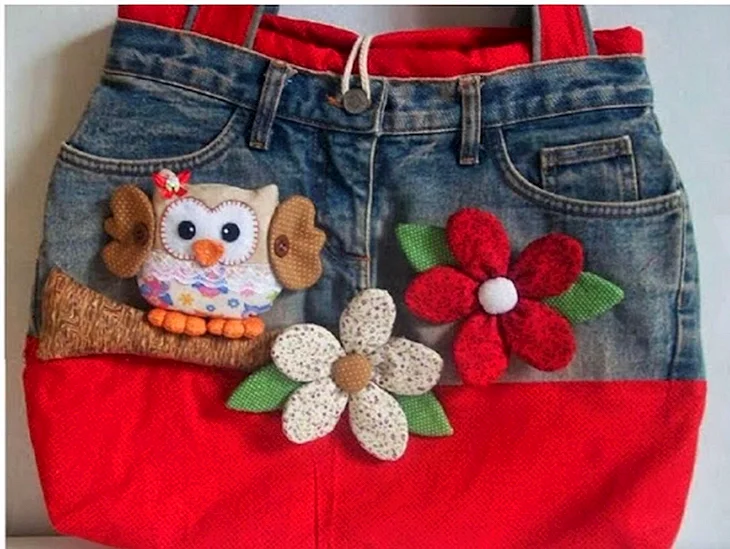 Детская сумка из джинсы