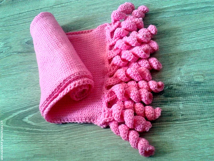 Детские шарфики спицами