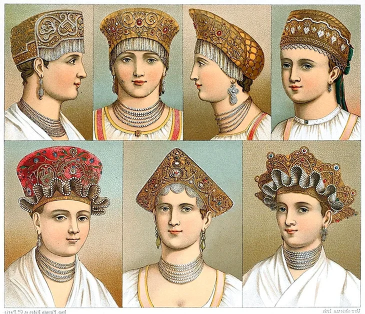 Головные уборы древней Руси Кичка