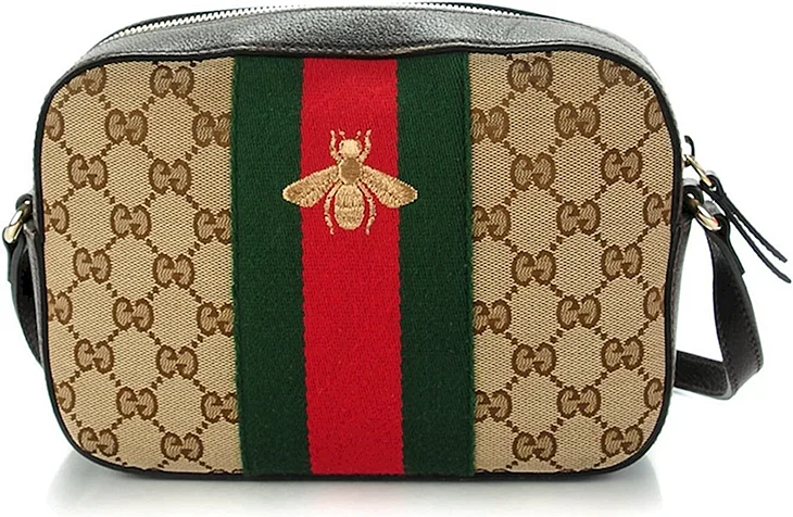 Gucci Horsebit 1955 small Leather-Trimmed Printed Coated-Canvas Shoulder Bag