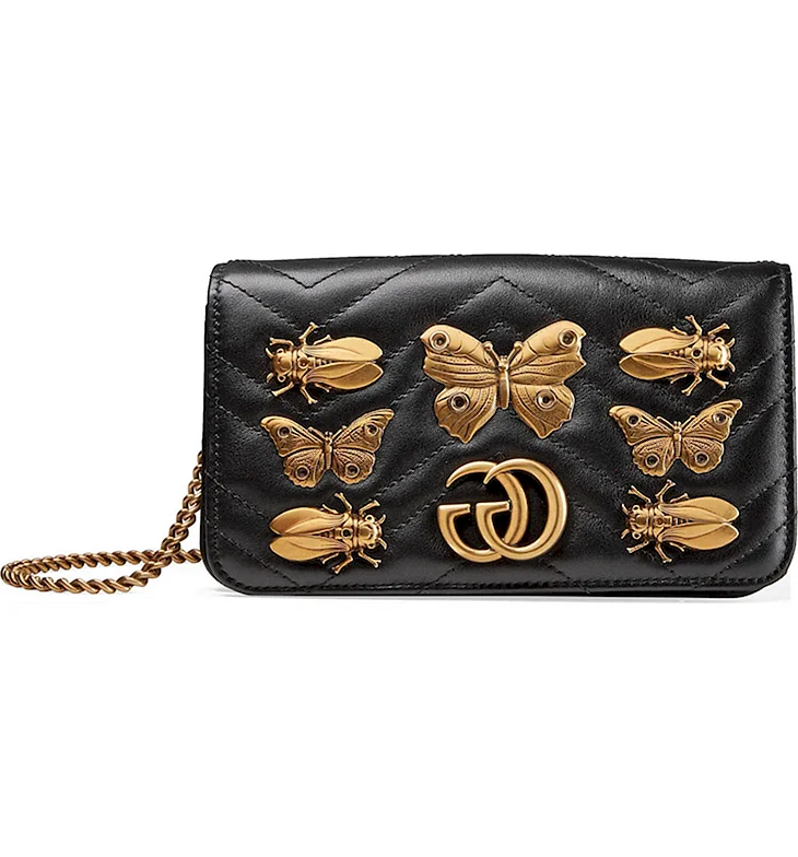 Gucci Marmont animal studs поясная сумка