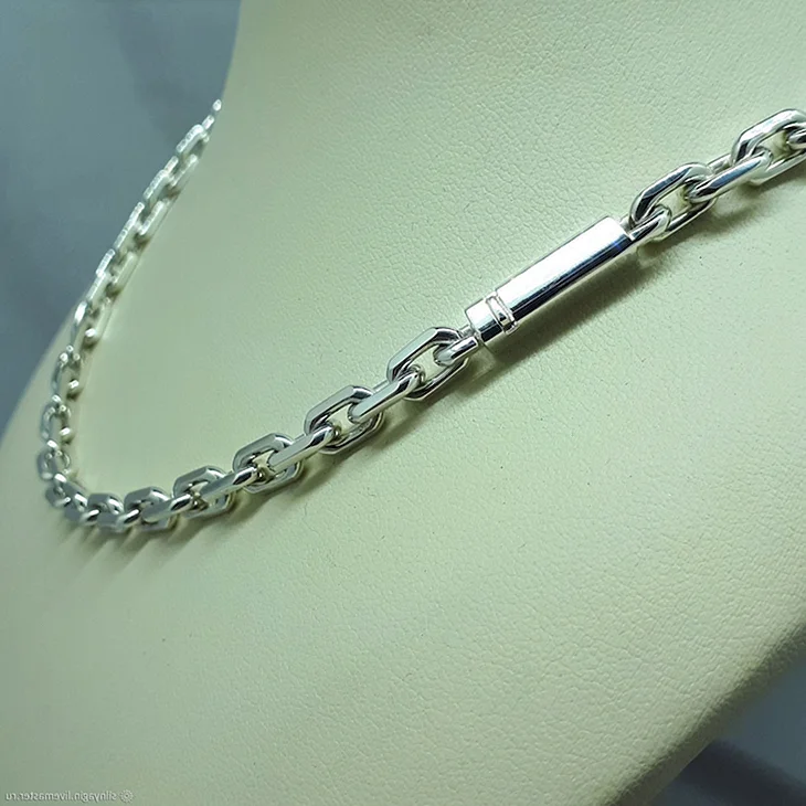 Якорная цепь серебро 60 грамм