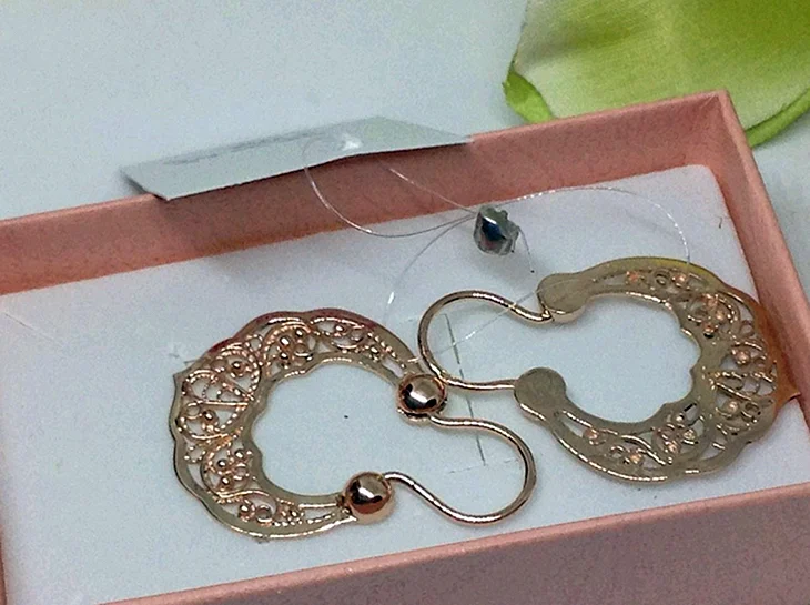 Калачи серьги 585