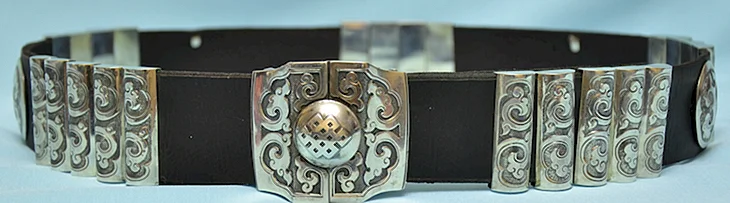 Калмыцкий серебряный пояс