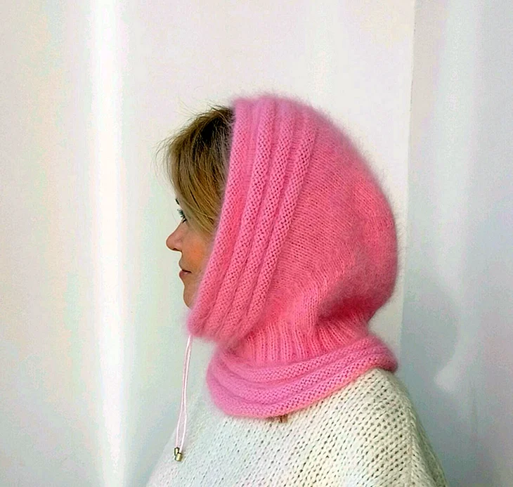 Капор из пряжа Angora Mondial