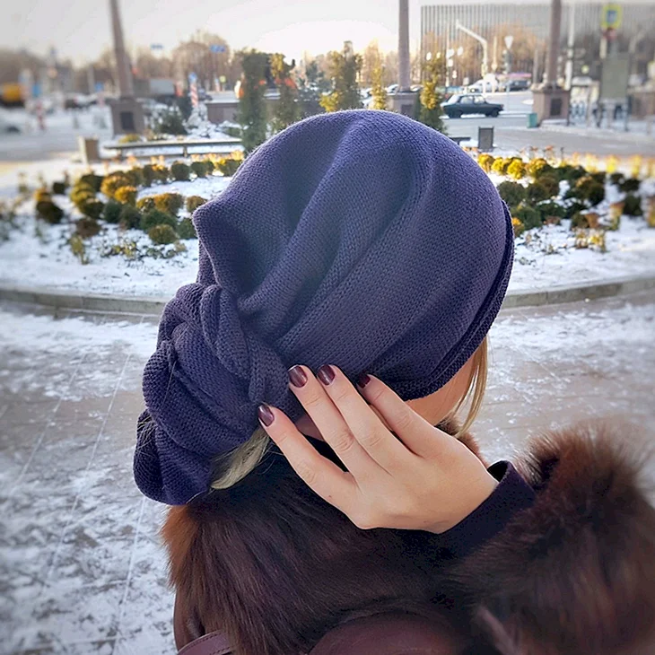 Кашемировый платок на голову