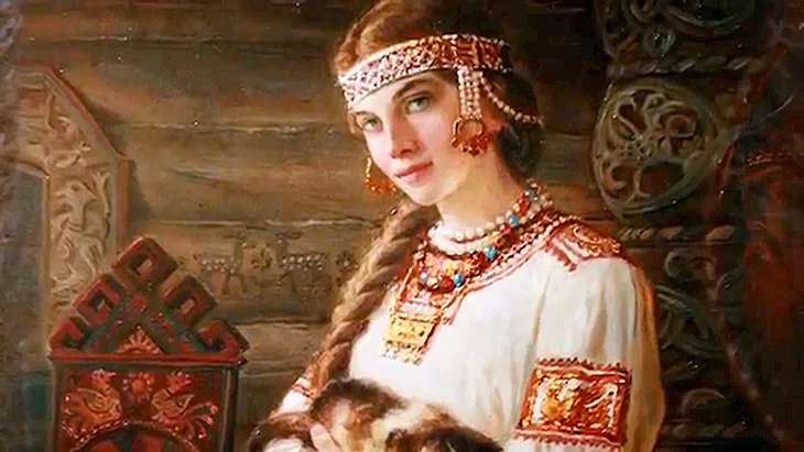Кокошник крестьянки древняя Русь