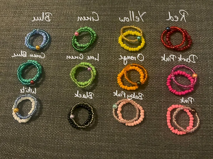 Кольца из бисера