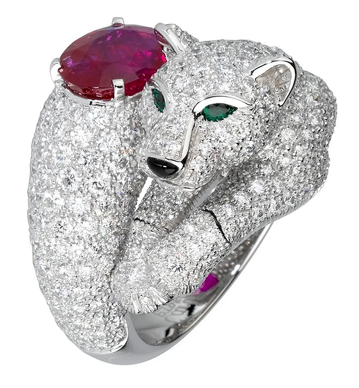 Кольцо Cartier Panthere Rubin