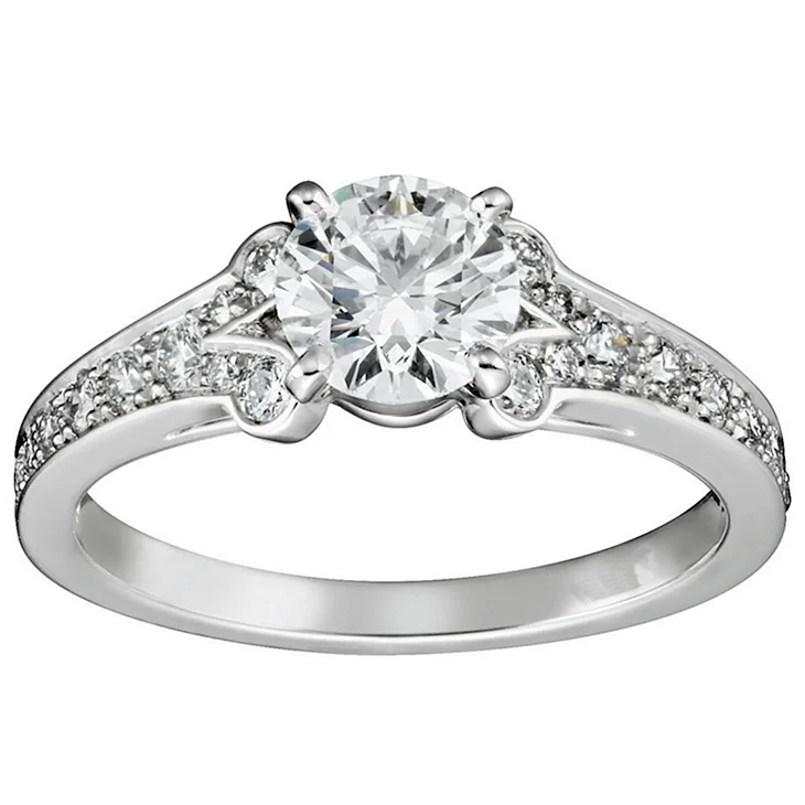 Кольцо Cartier с бриллиантом 0.55 карат