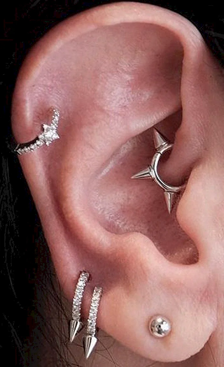 Кольцо для пирсинга Daith Helix Rook