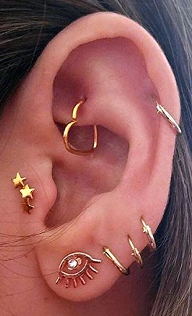 Кольцо для пирсинга Daith Helix Rook