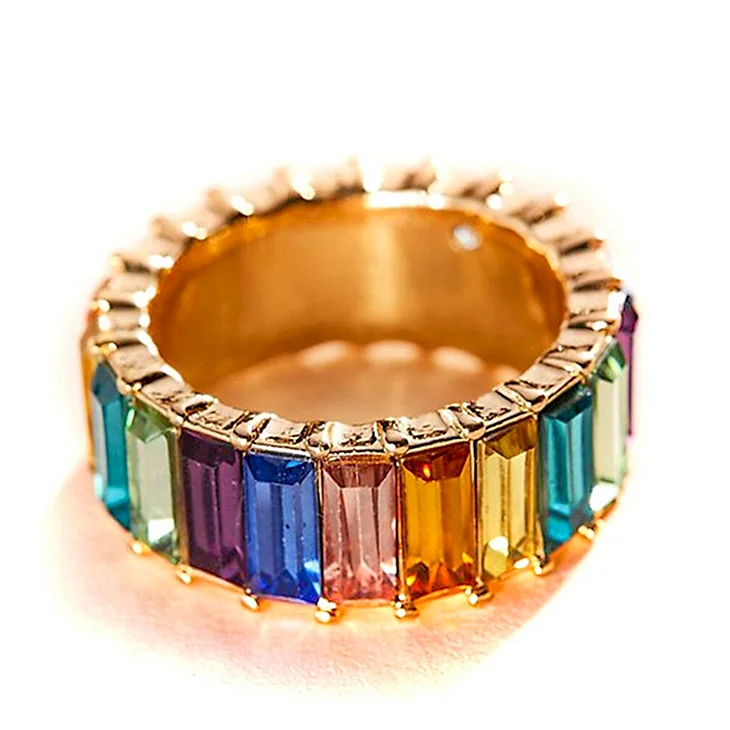 Кольцо Eternity Rainbow