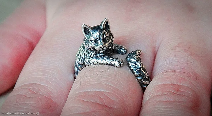 Кольцо кошка