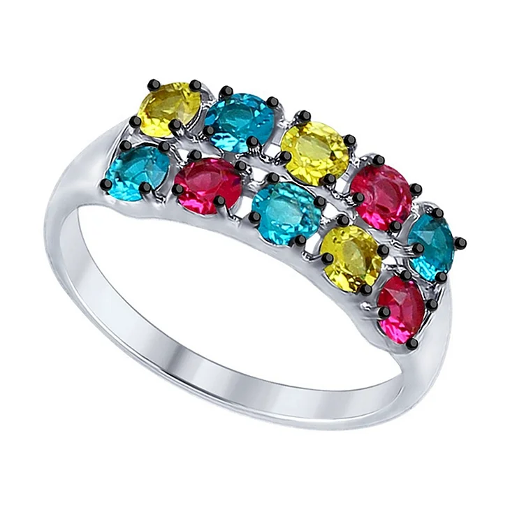 Кольцо SOKOLOV из серебра с кристаллами Swarovski