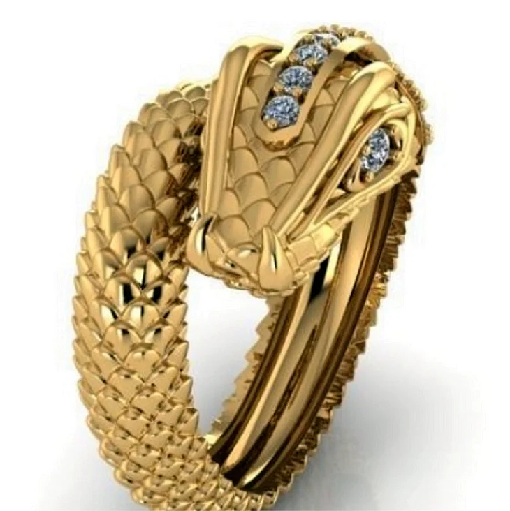 Кольцо змея золото Bulgari