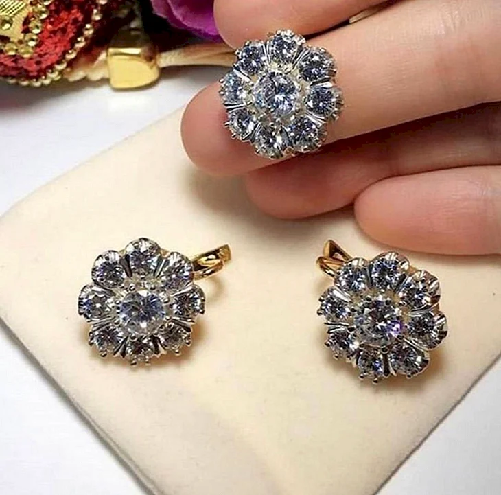 Комплект c бриллиантами s01-35088