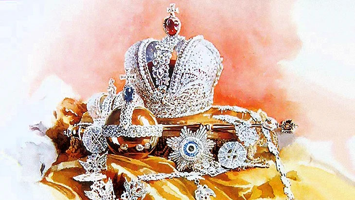 Корона скипетр держава Романовых