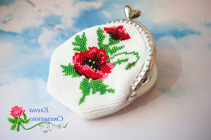 Кошелек из бисера мастер класс