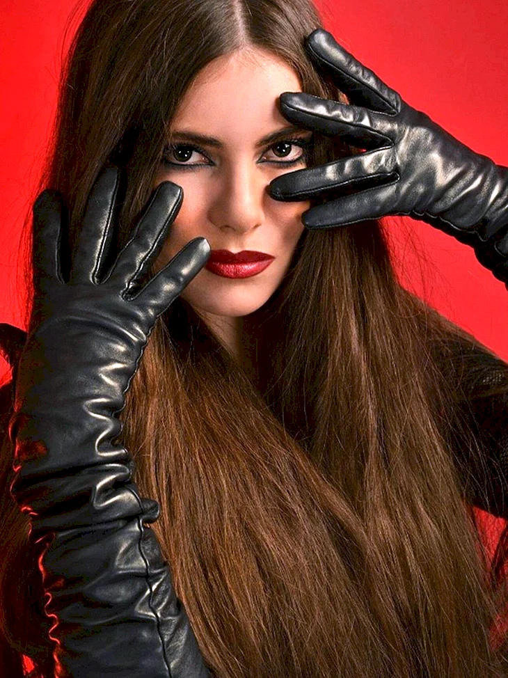 Long Leather Gloves Opera