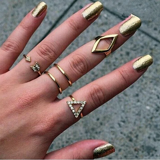 Midi-Ring золотое кольцо на фалангу