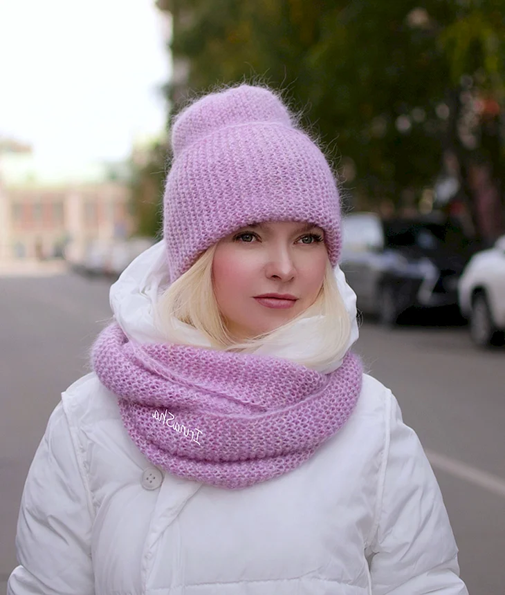 Мохеровая шапка ИРИНАША