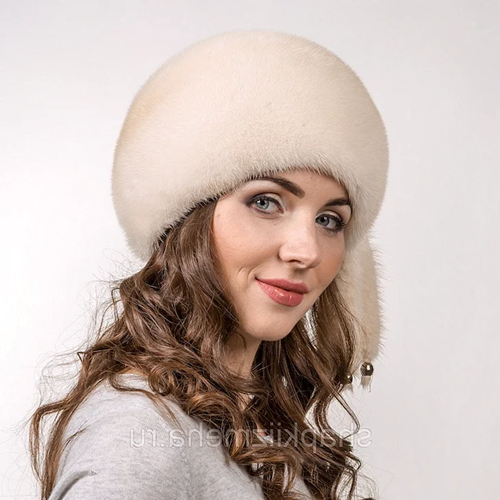 Норковая шапка Снежная Королева