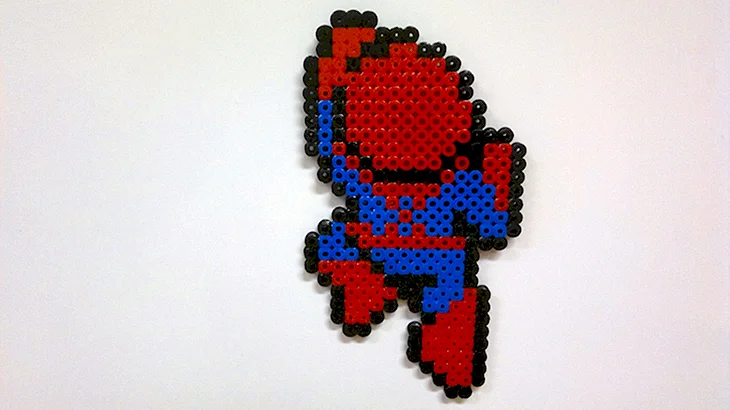 Perler Beads схемы человек паук
