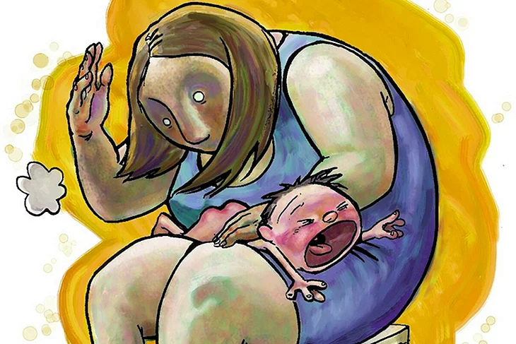 По попе детям