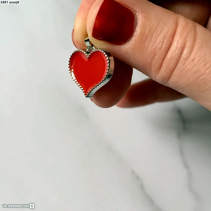 Подвеска красное сердце Санлайт