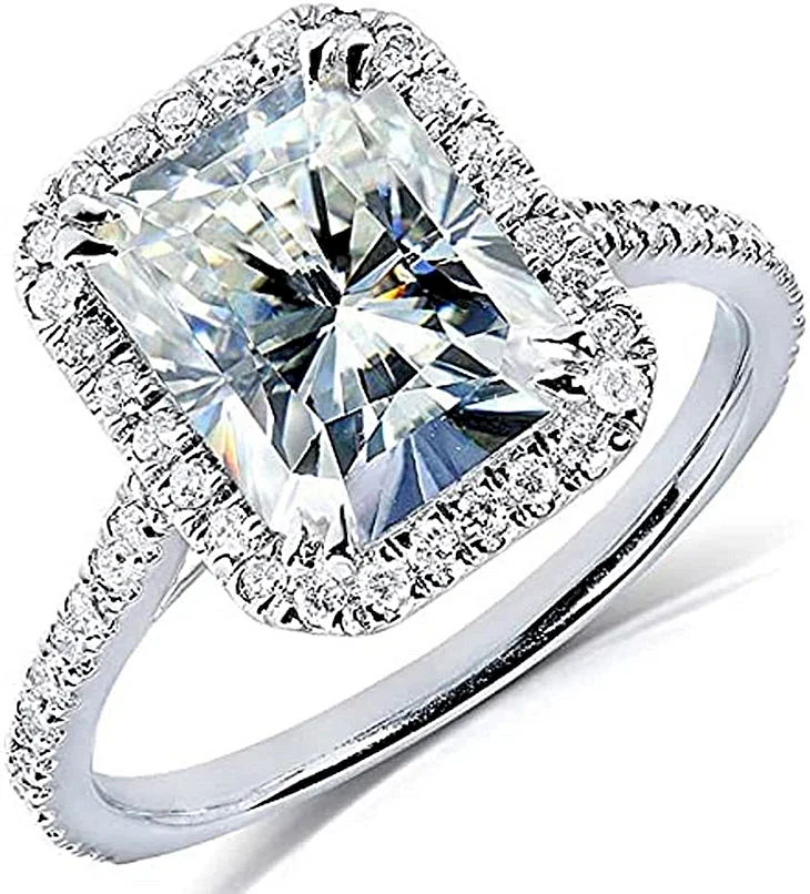 Помолвочное 14 Karat Wight Gold Diamond under Halo Wedding