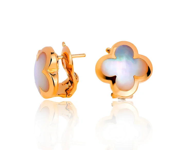 Пусеты Клевер van Cleef