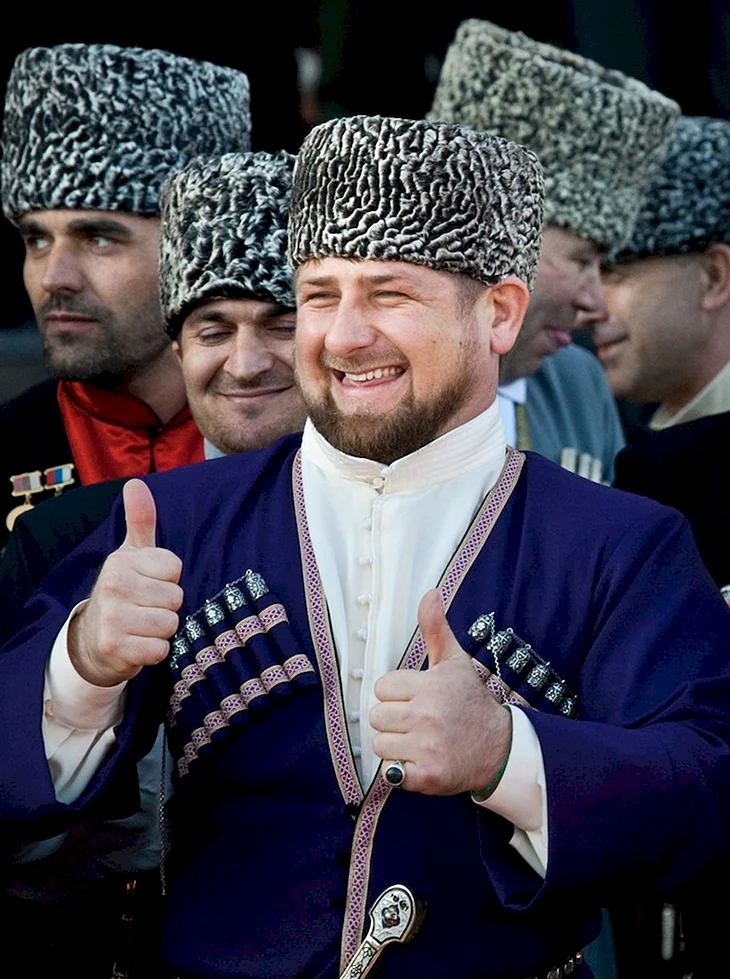 Рамзан Кадыров в папахе