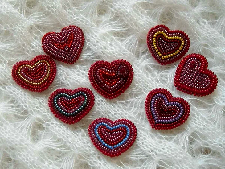 Сердечко из бисера