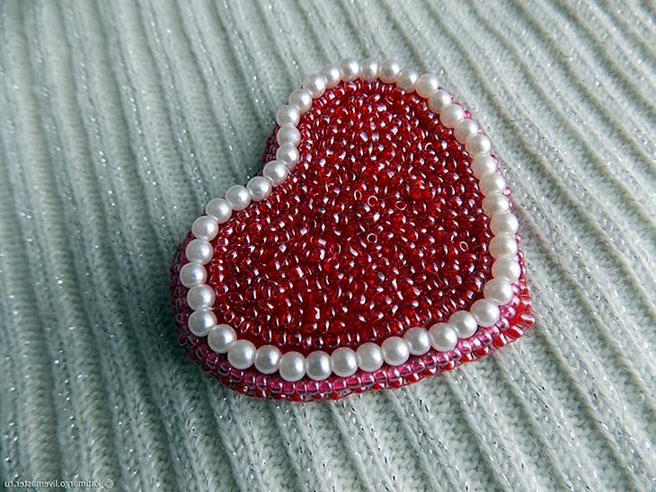 Сердце из бисера