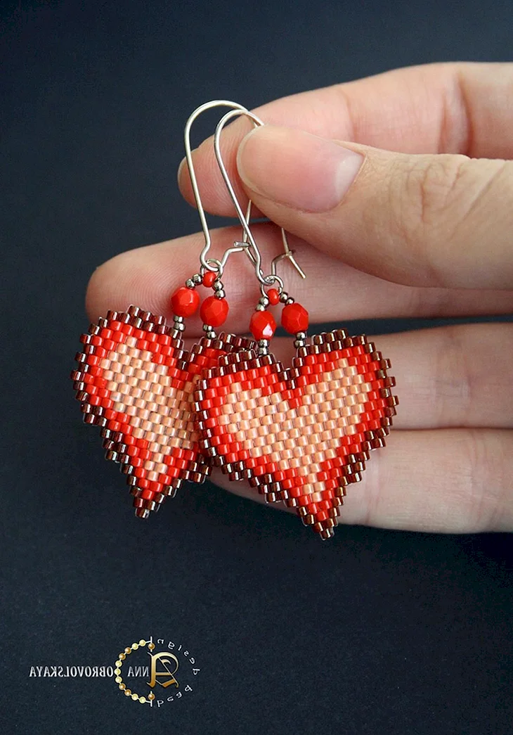 Сердце из бисера