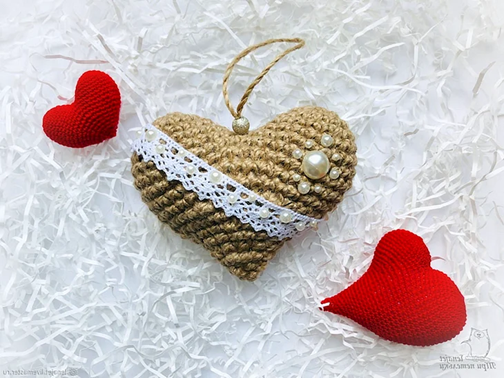 Сердце из джута