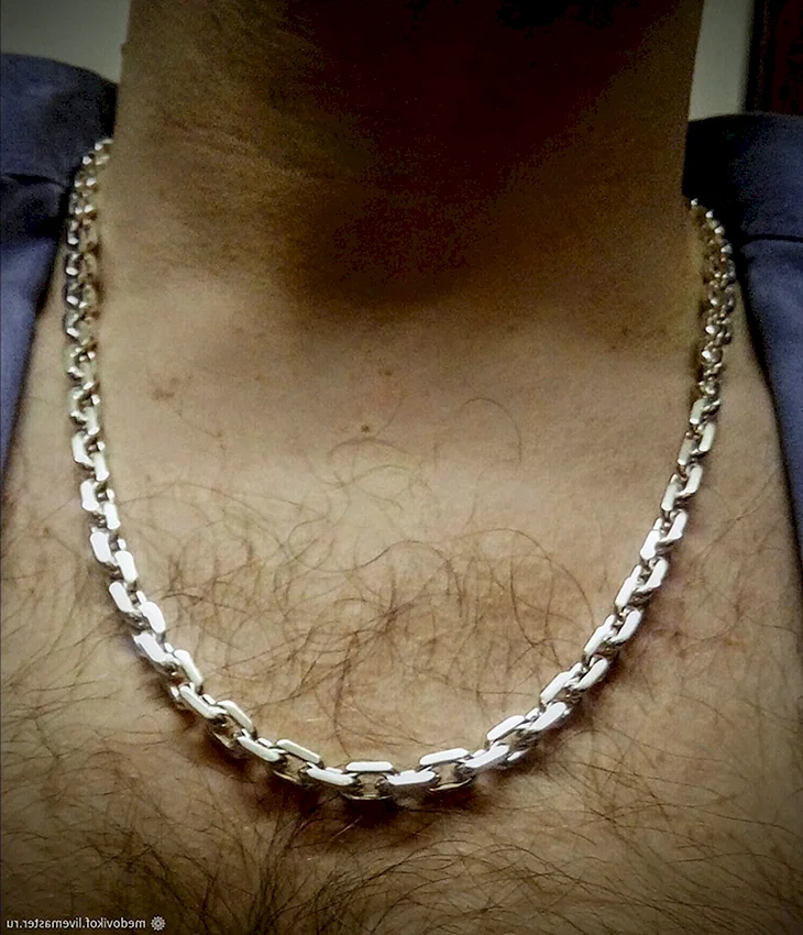 Серебряная цепь «Якорная»