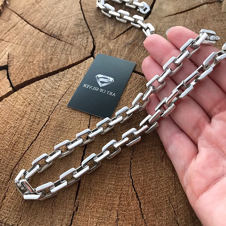 Серебряная цепь «Якорная»