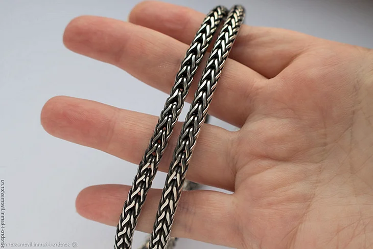 Серебряная цепь «Лисий хвост»